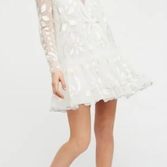 🌹Free People lace mini dress - Picture 13 of 16